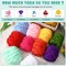 12-Pack Chunky Chenille Yarn – Soft, Thick & Fluffy Velvet Yarn for Crochet, Knitting & DIY Crafts, 3.5 oz / 55 Yards Each, Chic Multicolor Yarn Set